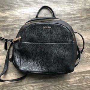 Black Calvin Klein Backpack Purse